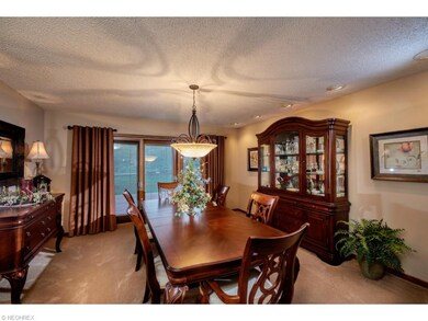 Formal dining room with fireplace