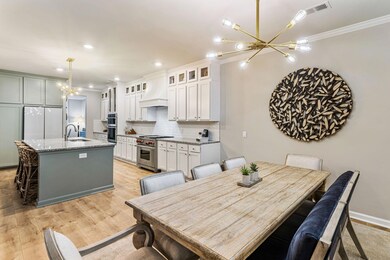 Custom Kitchen with new backsplash