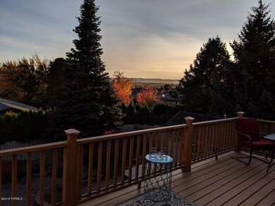 sunset view from deck