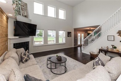 Open Stair Case in Great Room