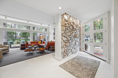 Beautiful rock wall sets the stage for highlightin