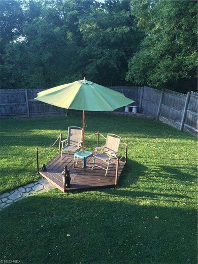 back yard area