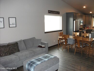 Living room and dining