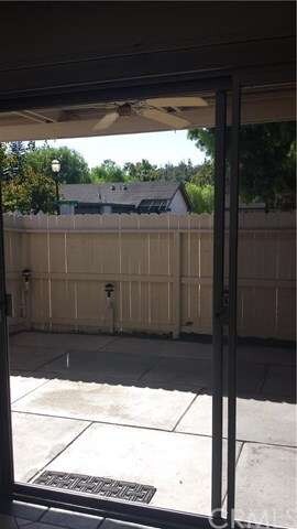 Sliding glass door from the kitchen for extended l