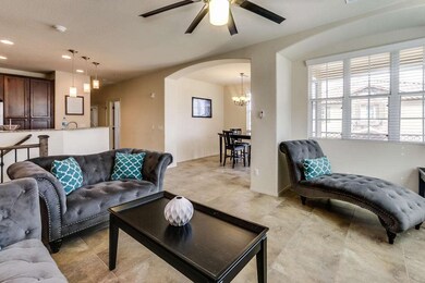 Living Room Opens to Dining Room