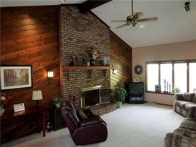 Family Room. The 24X14 sunken family room is bold 