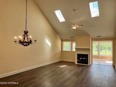Living Room with Skylights