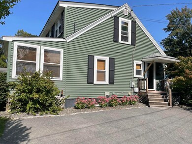 Side entrance and parking