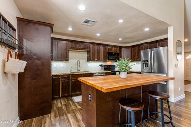 Kitchen w/ Butcher Block Island