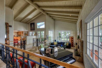 Living Room with custom made railings