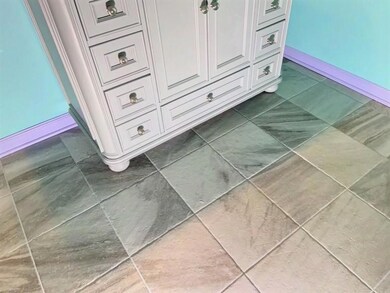 Tile Floor in the Bathroom