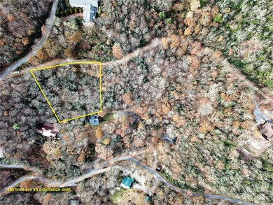 Drone photo birds eye view with GIS overlay