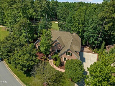 Aerial view of the home