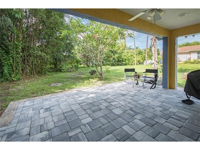 Retractable slider opens to spacious covered patio