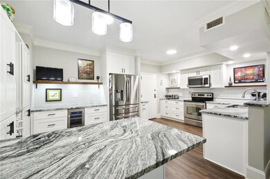 Open and expansive kitchen.