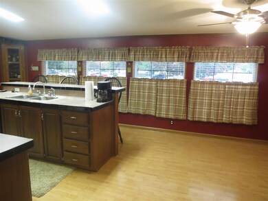 Large, eat in kitchen with lots of light coming th