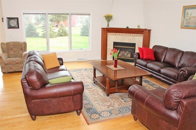Great Room with Cathedral Ceiling and Gas Fireplac