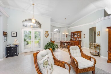 Entry-walking into the living room with the dining