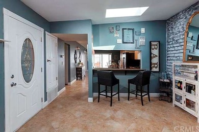 Entry through the front door. 