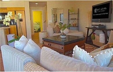 Large sectional sofas and furniture fit well in th