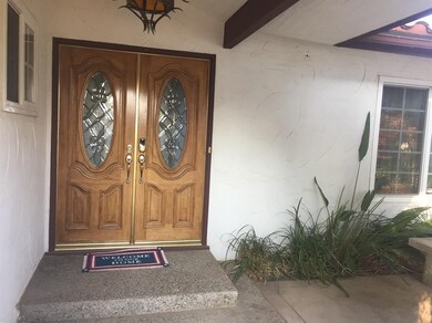 Double door entry with security lock