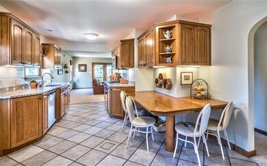 Kitchen features ceramic tile flooring and new gra