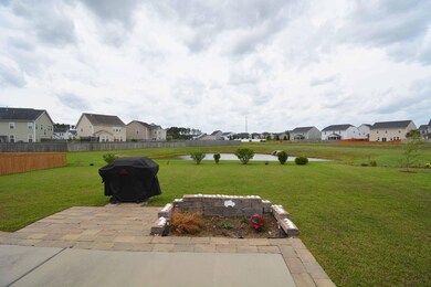 Patio and pond