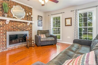 Beautiful Gas Log Fireplace Focal Point