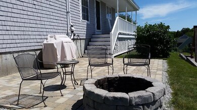 Patio and fire pit make a nice spot...