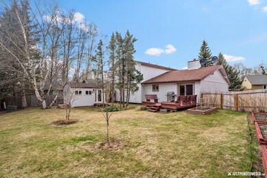 Fenced and landscaped back yard