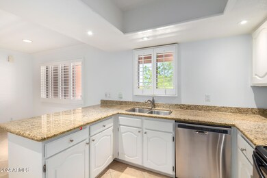 Kitchen with Granite countertops