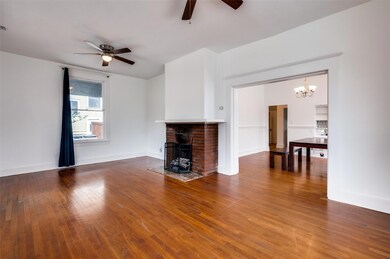 living room leading to dining