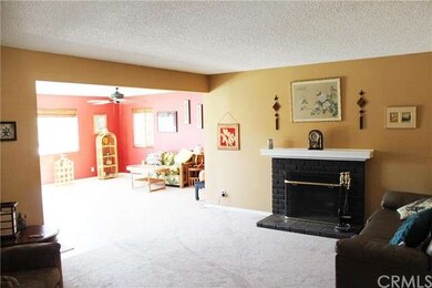 Spacious living room, near new carpeting.