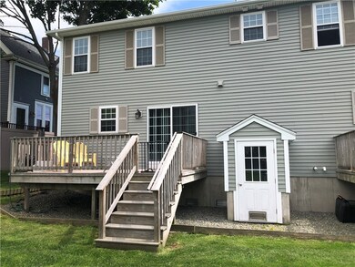 Private deck and storage area