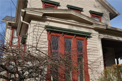 Leaded glass foyer windows