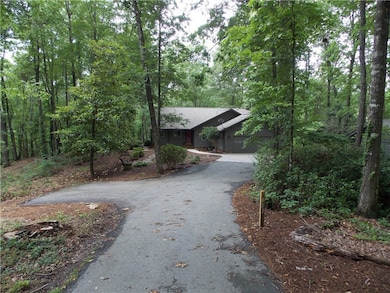 View from private driveway
