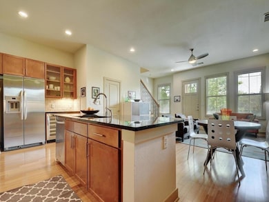 Kitchen featuring appliances with stainless steel