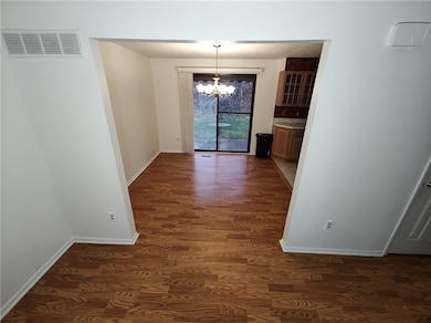 Front of Living room looking through Dining room.