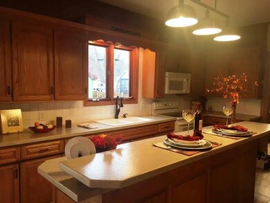 Kitchen island and sink