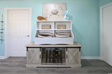 Interior space featuring hardwood / wood-style flo