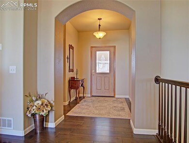 View of entry from the living room...hallway to th