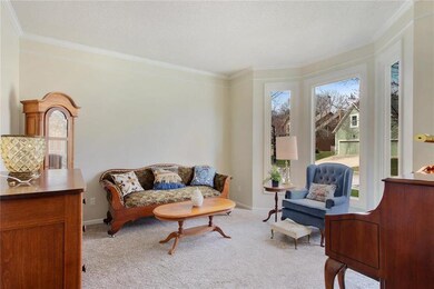 Living Room with bay window