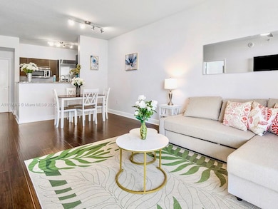 Spacious Living-, Dining Space and Open Kitchen.550 Okeechobee Blvd., Unit #521, West Palm Beach, FL 33401.  Cityplace South Tower Condo.  For Sale.