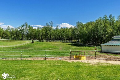Fenced horse area