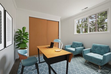 Front Bedroom - Virtually staged as office to give a sense of options