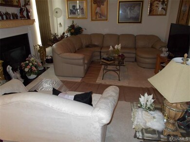 Family Room with furnishings