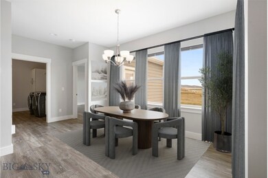 Virtually Staged Dining Room with Massive East Fac