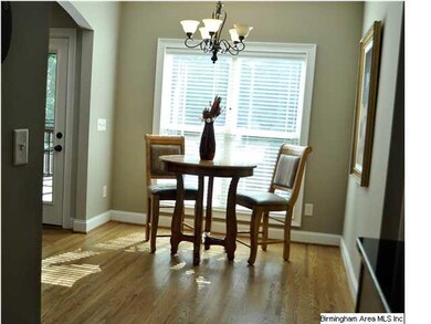 The Kitchen also has an eat in area and hardwood f