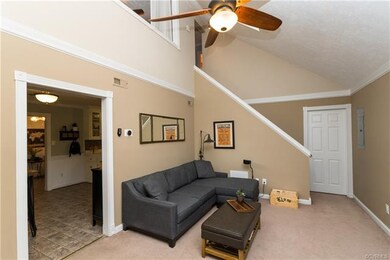 Living/Family Room with Stairs leading to MBR