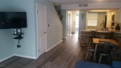 Facing kitchen area